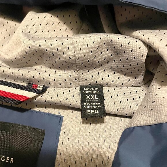 Tommy Hilfiger Mens Size XXL Windbreaker Jacket Flaws - Picture 3 of 15